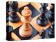Chess pieces on chessboard-null-Premier Image Canvas