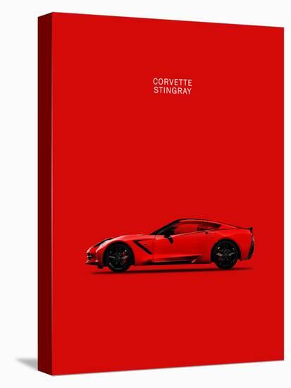 Chev Corvette-Stingray Red-Mark Rogan-Stretched Canvas