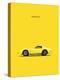 Chev Corvette Yellow-Mark Rogan-Stretched Canvas