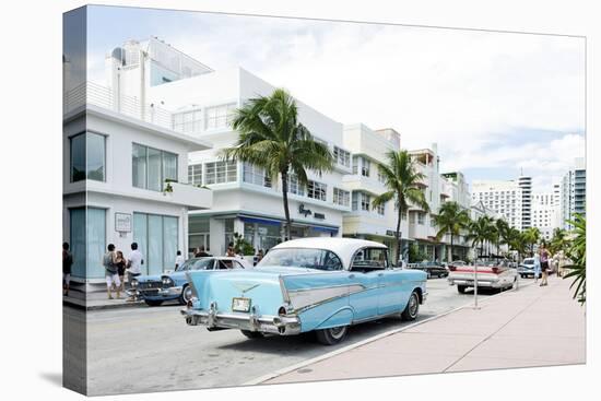 Chevrolet Bel Air, Year of Manufacture 1957, the Fifties, American Vintage Car, Ocean Drive-Axel Schmies-Premier Image Canvas