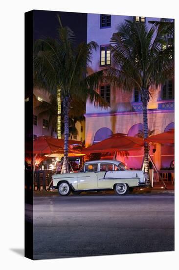 Chevrolet Bel Air, Year of Manufacture 1957, the Fifties, American Vintage Car, Ocean Drive-Axel Schmies-Premier Image Canvas