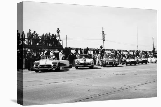 Chevrolet Corvettes at the Sebring 12-Hour Race, Florida, USA, 1958-null-Premier Image Canvas