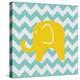 Chevron Elephant-N. Harbick-Stretched Canvas