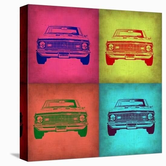 Chevy Camaro Pop Art 1-NaxArt-Stretched Canvas