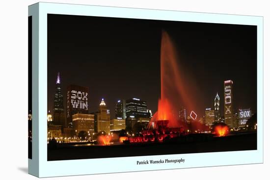 Chiago skyline Chicago White Sox  win-Patrick  J. Warneka-Premier Image Canvas