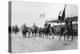 Chiang Kai-Shek of the Chinese Nationalists Following Flag Bearer in Military Procession, 1931-null-Stretched Canvas