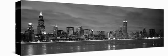 Chicago - B&W Reflection-Jerry Driendl-Premier Image Canvas