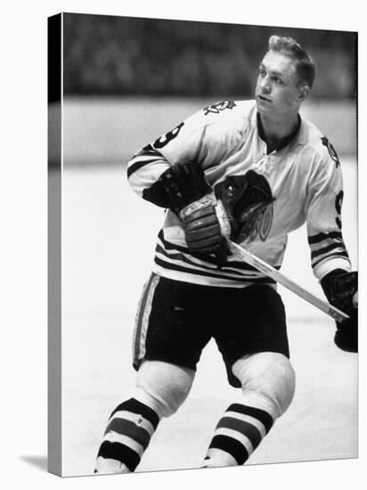 Chicago Black Hawk Ice Hockey Player Bobby Hull During Game-Art Rickerby-Premier Image Canvas