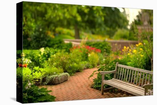 Chicago Botanic Garden Bench-Steve Gadomski-Premier Image Canvas