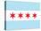 Chicago City Flag Poster Print-null-Stretched Canvas