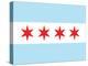 Chicago City Flag Poster Print-null-Stretched Canvas