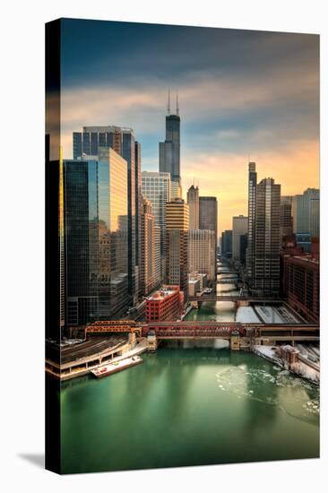 Chicago City View Afternoon-Steve Gadomski-Premier Image Canvas