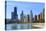 Chicago Cityscape from North Avenue Beach, John Hancock Center on the Left, Chicago, Illinois, USA-Amanda Hall-Premier Image Canvas