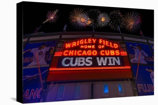 Chicago Cubs Win Fireworks Night-Steve Gadomski-Premier Image Canvas