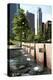 Chicago Downtown Park With Fountains-Patrick Warneka-Premier Image Canvas