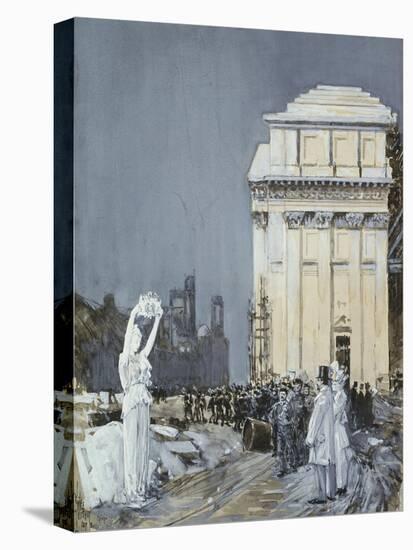 Chicago Exposition, 1892-Childe Hassam-Premier Image Canvas