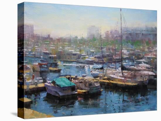 Chicago Harbor-Mark Lague-Stretched Canvas