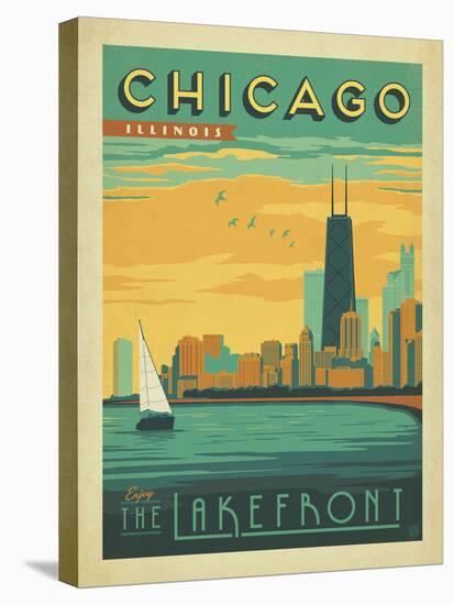 Chicago, Illinois: Enjoy The Lakefront-Anderson Design Group-Stretched Canvas