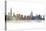 Chicago Illinois Skyline BW 1-Marlene Watson-Premier Image Canvas