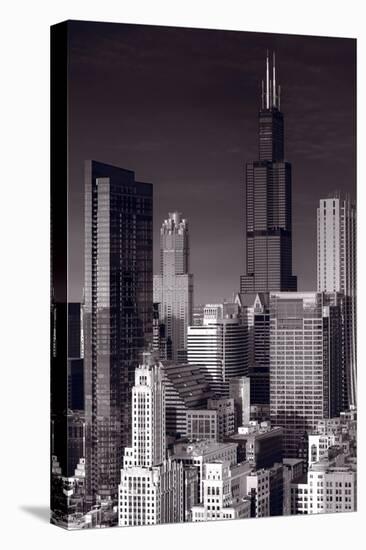 Chicago Loop Towers BW-Steve Gadomski-Premier Image Canvas