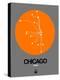 Chicago Orange Subway Map-NaxArt-Stretched Canvas