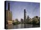 Chicago River View-Pete Kelly-Stretched Canvas