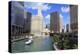 Chicago River Walk Follows the Riverside Along East Wacker Drive-Amanda Hall-Premier Image Canvas