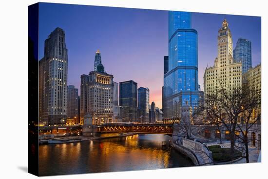 Chicago Riverside.-rudi1976-Premier Image Canvas