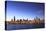 Chicago Skyline and Lake Michigan at Dusk with the Willis Tower on the Left, Chicago, Illinois, USA-Amanda Hall-Premier Image Canvas