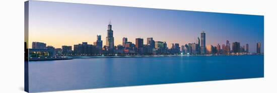 Chicago Skyline II-null-Stretched Canvas