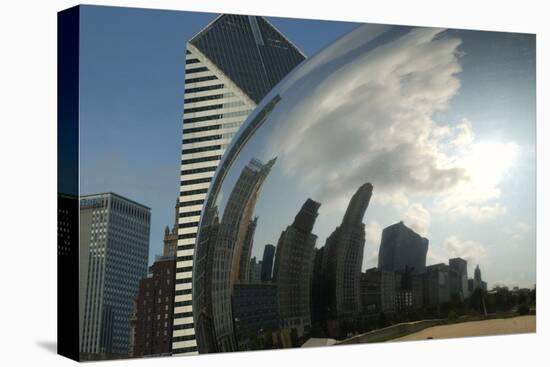 Chicago Skyline Reflected by the Bean-Patrick J. Warneka-Premier Image Canvas