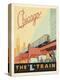 Chicago: The ‘L’ Train-Anderson Design Group-Stretched Canvas