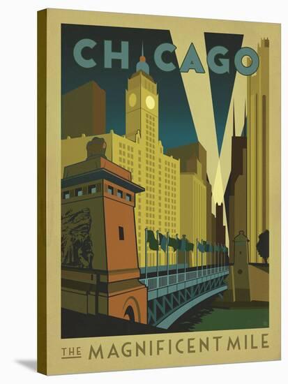 Chicago: The Magnificent Mile-Anderson Design Group-Stretched Canvas