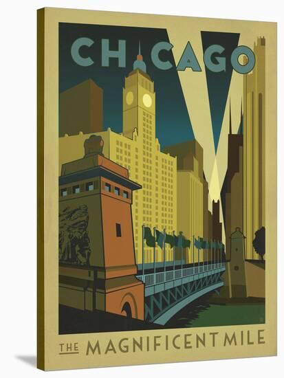 Chicago: The Magnificent Mile-Anderson Design Group-Stretched Canvas