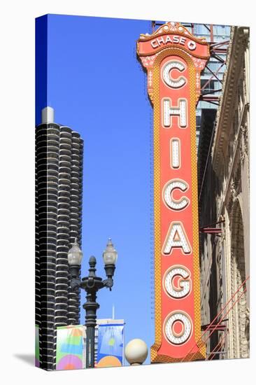 Chicago Theater, Chicago, Illinois, United States of America, North America-Amanda Hall-Premier Image Canvas