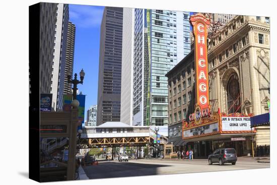 Chicago Theater, State Street, Chicago, Illinois, United States of America, North America-Amanda Hall-Premier Image Canvas