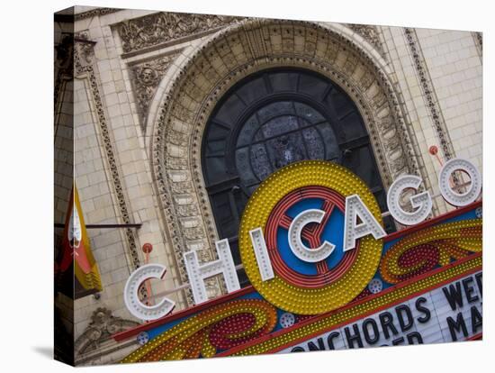 Chicago Theatre, Theatre District, Chicago, Illinois, United States of America, North America-Amanda Hall-Premier Image Canvas
