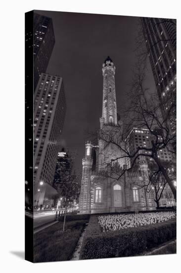 Chicago Water Tower Michigan Avenue BW-Steve Gadomski-Premier Image Canvas