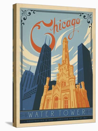 Chicago Water Tower-Anderson Design Group-Stretched Canvas