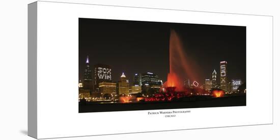 Chicago White Sox skyline-Patrick  J^ Warneka-Stretched Canvas