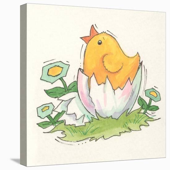 Chick with Egg-Beverly Johnston-Premier Image Canvas