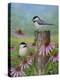 Chickadees and Coneflowers-Robert Wavra-Premier Image Canvas