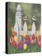 Chickadees and Tulips-William Vanderdasson-Premier Image Canvas