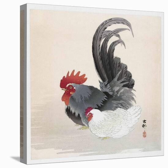 Chicken and Rooster-Ohara Koson-Premier Image Canvas