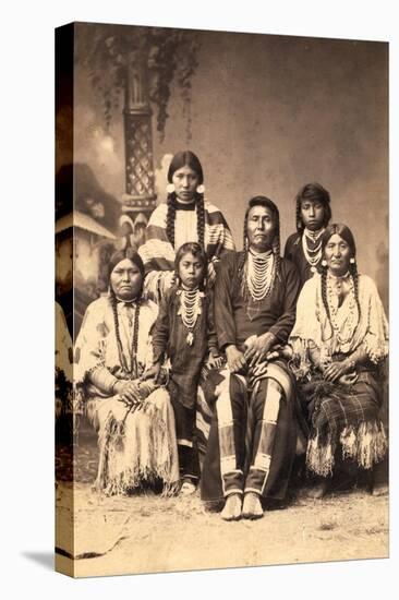 Chief Joseph and Family Members, Circa 1877-F.M. Sargent-Premier Image Canvas