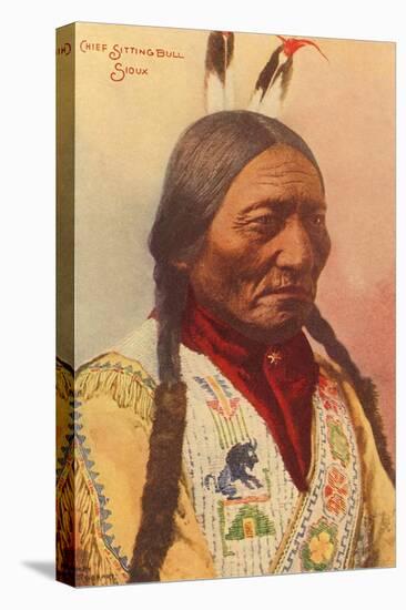 Chief Sitting Bull, Sioux Indian-null-Stretched Canvas