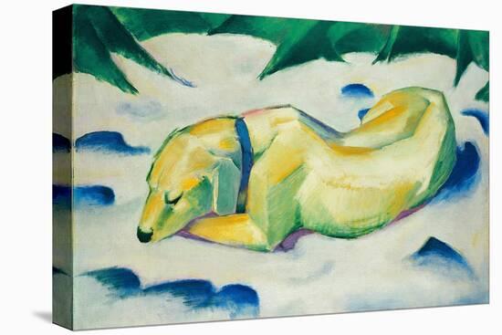 Chien Couche Dans La Neige  (Dog Lying in the Snow) Peinture De Franz Marc (1880-1916) Vers 1911 D-Franz Marc-Premier Image Canvas