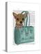 Chihuahua in Bag-Fab Funky-Stretched Canvas