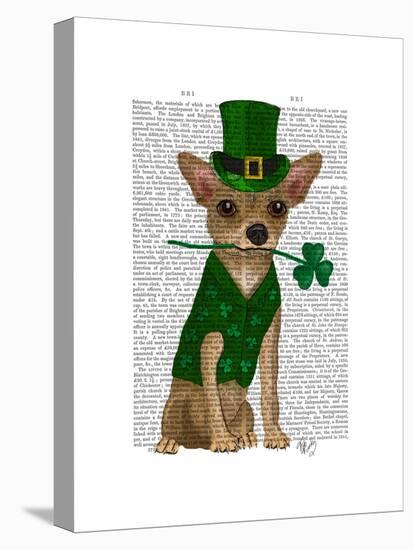 Chihuahua Leprechaun-Fab Funky-Stretched Canvas