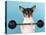 Chihuahua Lifting Weights-null-Premier Image Canvas